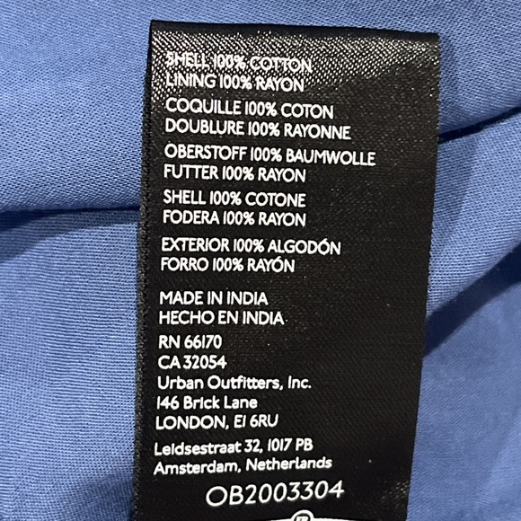 Free People Morning Glory Blue Floral Handkerchief Hem Maxi Dress Size XS - Picture 13 of 13